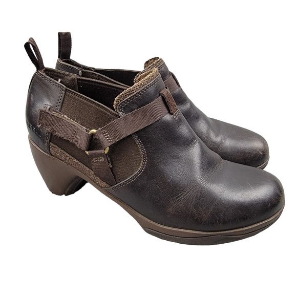 Merrell Shoes - MERRELL Women's Evera Rush Slip on Clogs size 7.5 leather dark brown expresso